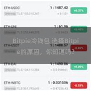 Bitpie冷钱包 选择Bitpie的原因，你知道吗？