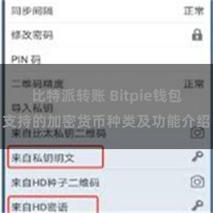 比特派转账 Bitpie钱包支持的加密货币种类及功能介绍