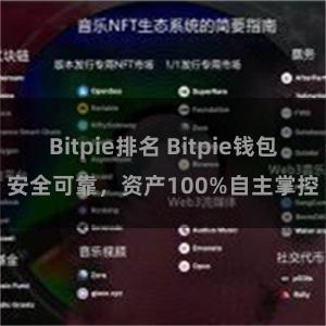 Bitpie排名 Bitpie钱包安全可靠，资产100%自主掌控