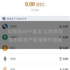 比特派APP直连 比特派钱包多链资产管理操作指南