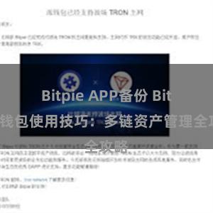 Bitpie APP备份 Bitpie钱包使用技巧：多链资产管理全攻略