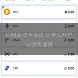 比特派安全保障 比特派客户端使用指南