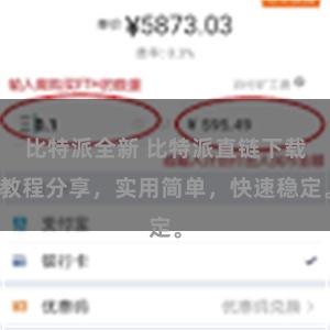 比特派全新 比特派直链下载教程分享，实用简单，快速稳定。