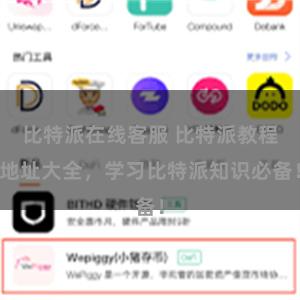 比特派在线客服 比特派教程地址大全，学习比特派知识必备！