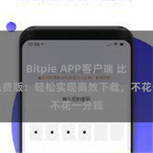 Bitpie APP客户端 比特派免费版：轻松实现高效下载，不花一分钱